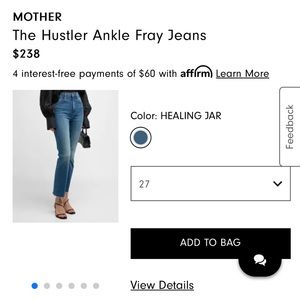 MOTHER, Ankle Fray Denim